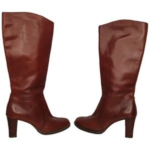 Blondo Aqua Protect Leather Tall Heeled Boots 6